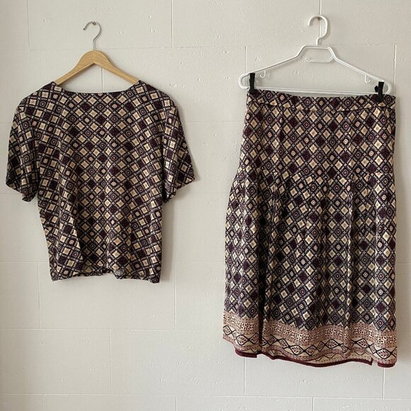 Contempo Casual Other - Vintage Contempo Casual Top and Skirt SET